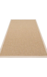 VENTURA SISAL VNT 2702 GOLD BRD BEIGE  İç ve Dış Mekan Kullanımına Uygun Hav Vermeyen Kolay Temizlenebilir Sisal Görünümlü Halı