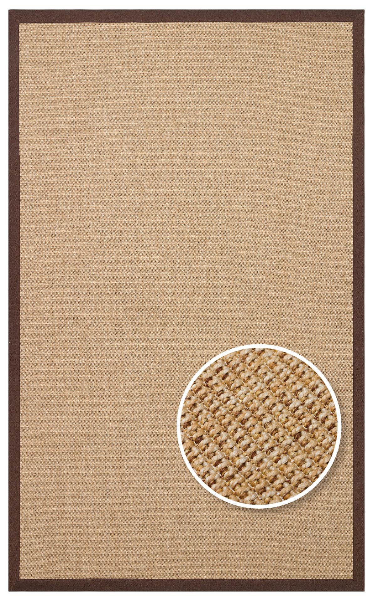 VENTURA SISAL VNT 2702 GOLD BRD BROWN MIX  İç ve Dış Mekan Kullanımına Uygun Hav Vermeyen Kolay Temizlenebilir Sisal Görünümlü Halı