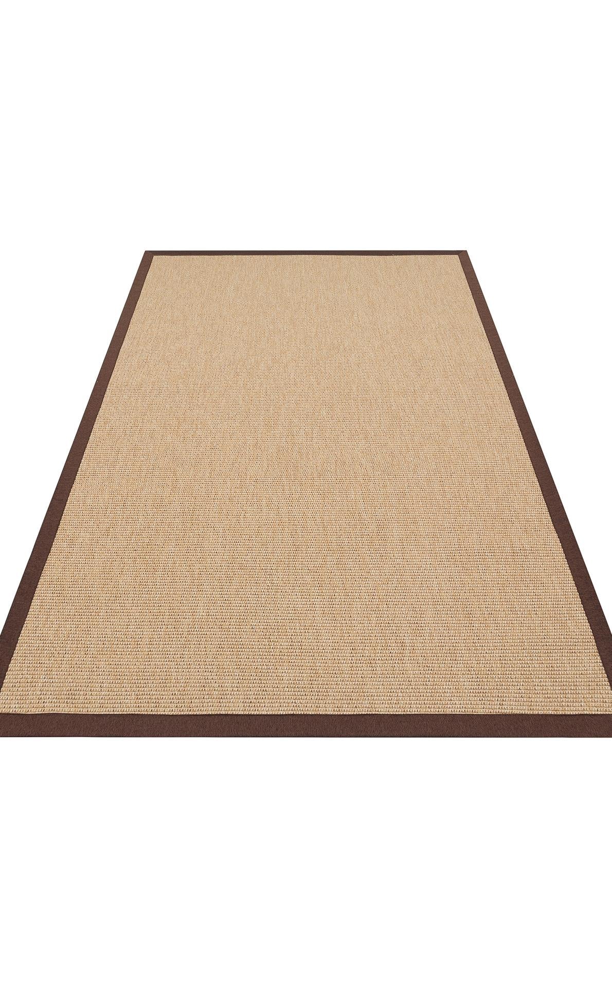 VENTURA SISAL VNT 2702 GOLD BRD BROWN MIX  İç ve Dış Mekan Kullanımına Uygun Hav Vermeyen Kolay Temizlenebilir Sisal Görünümlü Halı