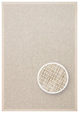 VENTURA SISAL VNT 2703 L.BEIGE BRD BEIGE  İç ve Dış Mekan Kullanımına Uygun Hav Vermeyen Kolay Temizlenebilir Sisal Görünümlü Halı