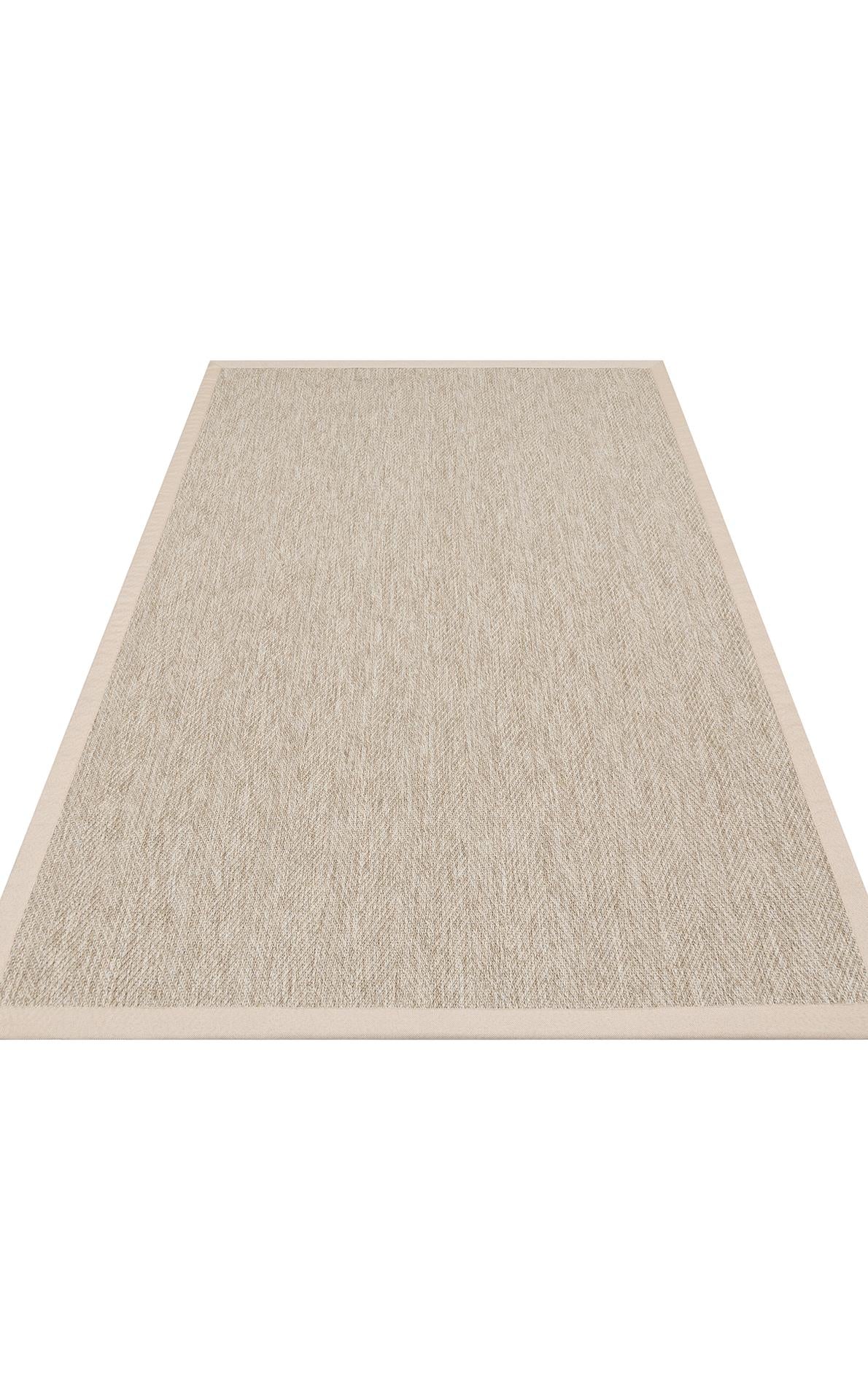 VENTURA SISAL VNT 2704 L.BEIGE BRD BEIGE  İç ve Dış Mekan Kullanımına Uygun Hav Vermeyen Kolay Temizlenebilir Sisal Görünümlü Halı