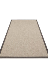 VENTURA SISAL VNT 2704 L.BEIGE BRD DARK MIX  İç ve Dış Mekan Kullanımına Uygun Hav Vermeyen Kolay Temizlenebilir Sisal Görünümlü Halı