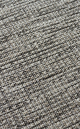 VENTURA SISAL VNT 2705 GREY BRD BLACK  İç ve Dış Mekan Kullanımına Uygun Hav Vermeyen Kolay Temizlenebilir Sisal Görünümlü Halı