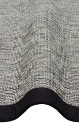 VENTURA SISAL VNT 2705 GREY BRD BLACK  İç ve Dış Mekan Kullanımına Uygun Hav Vermeyen Kolay Temizlenebilir Sisal Görünümlü Halı