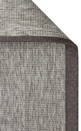 VENTURA SISAL VNT 2705 GREY BRD DARK MIX  İç ve Dış Mekan Kullanımına Uygun Hav Vermeyen Kolay Temizlenebilir Sisal Görünümlü Halı