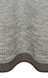 VENTURA SISAL VNT 2705 GREY BRD DARK MIX  İç ve Dış Mekan Kullanımına Uygun Hav Vermeyen Kolay Temizlenebilir Sisal Görünümlü Halı