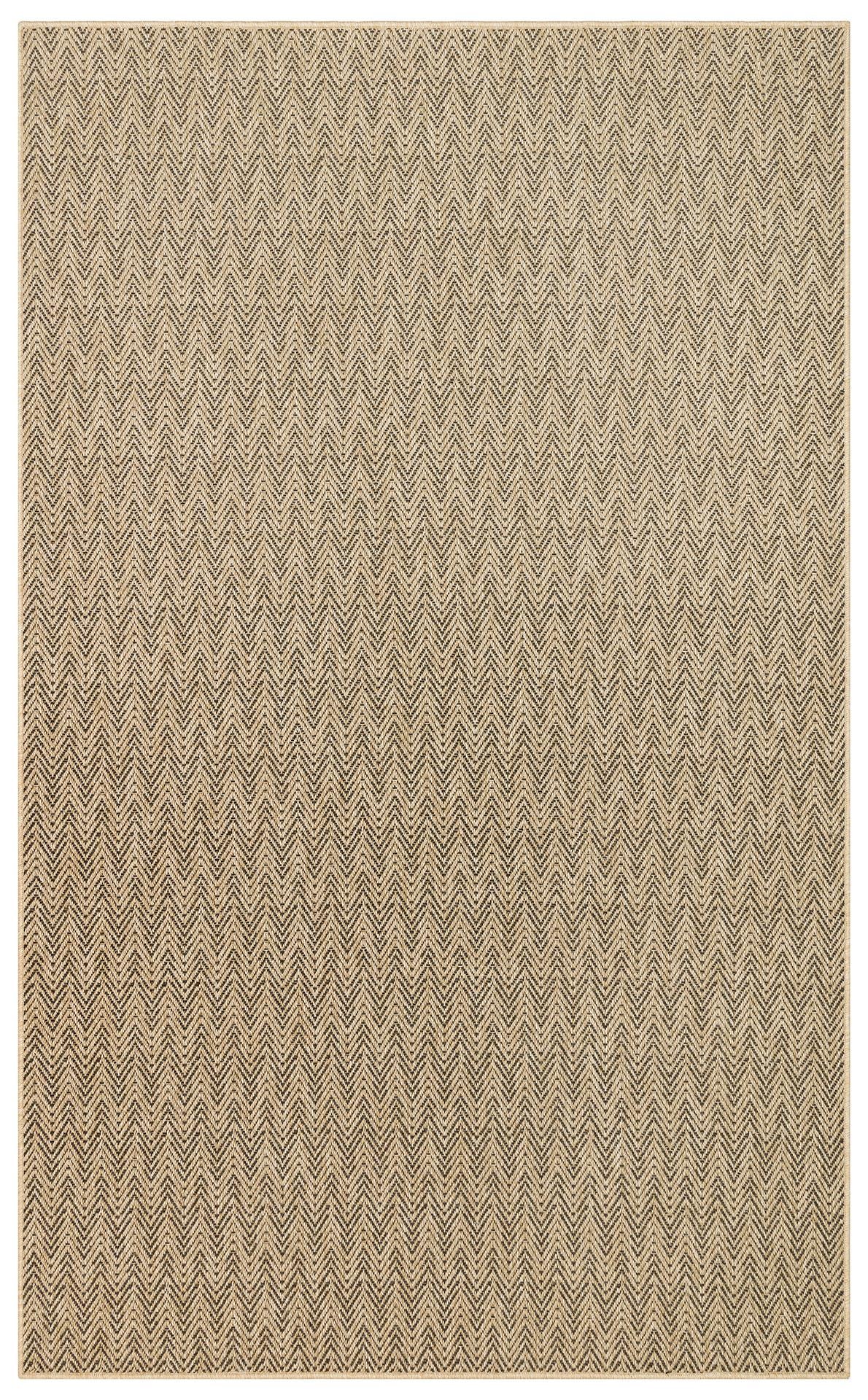 VENTURA XW VNT 02 NATURAL BLACK XW  İç ve Dış Mekan Kullanımına Uygun Hav Vermeyen Kolay Temizlenebilir Sisal Görünümlü Halı