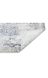 VERONA VR 08 GREY BLACK XW  Yumuşak İpeksi Tuşeli Yüksek Alçak Oymalı Modern İnce Makine Halısı