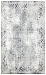 VERONA VR 08 GREY BLACK XW  Yumuşak İpeksi Tuşeli Yüksek Alçak Oymalı Modern İnce Makine Halısı