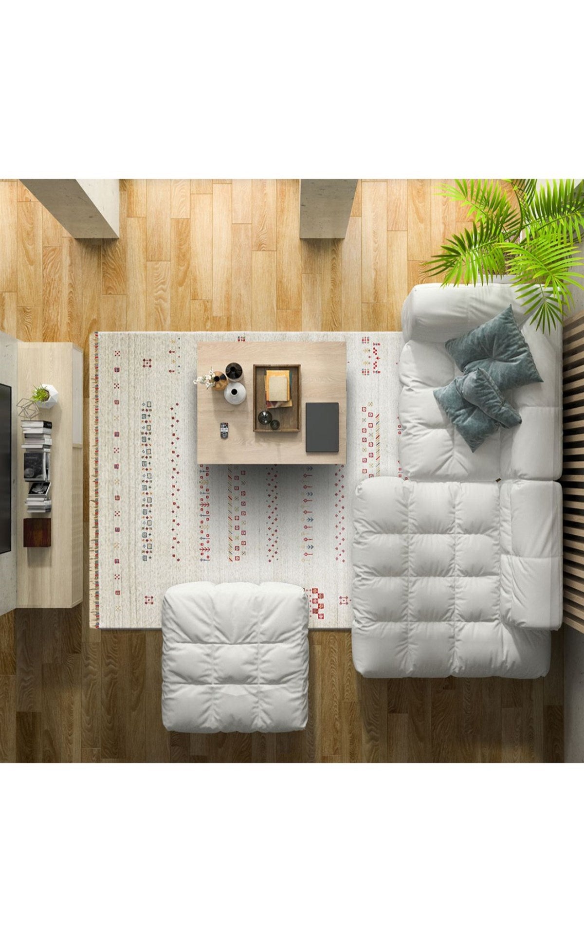 ZARA ZR 06 BEIGE  Otantik Desenli Özel Hav Vermeyen ve Kolay Temizlenebilir Tensel Kullanılarak El Emeği ile Özel Tezgahlarda Üretilen Modern Uşak Halısı