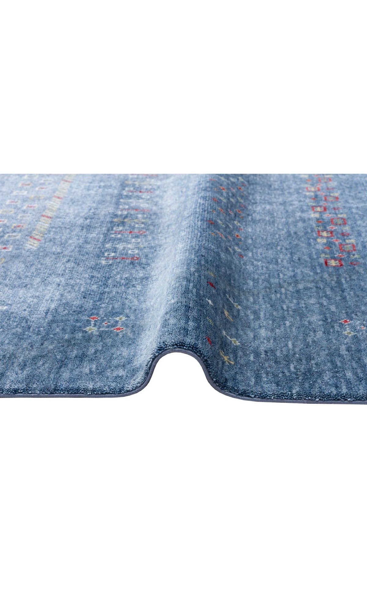 ZARA ZR 06 BLUE  Otantik Desenli Özel Hav Vermeyen ve Kolay Temizlenebilir Tensel Kullanılarak El Emeği ile Özel Tezgahlarda Üretilen Modern Uşak Halısı