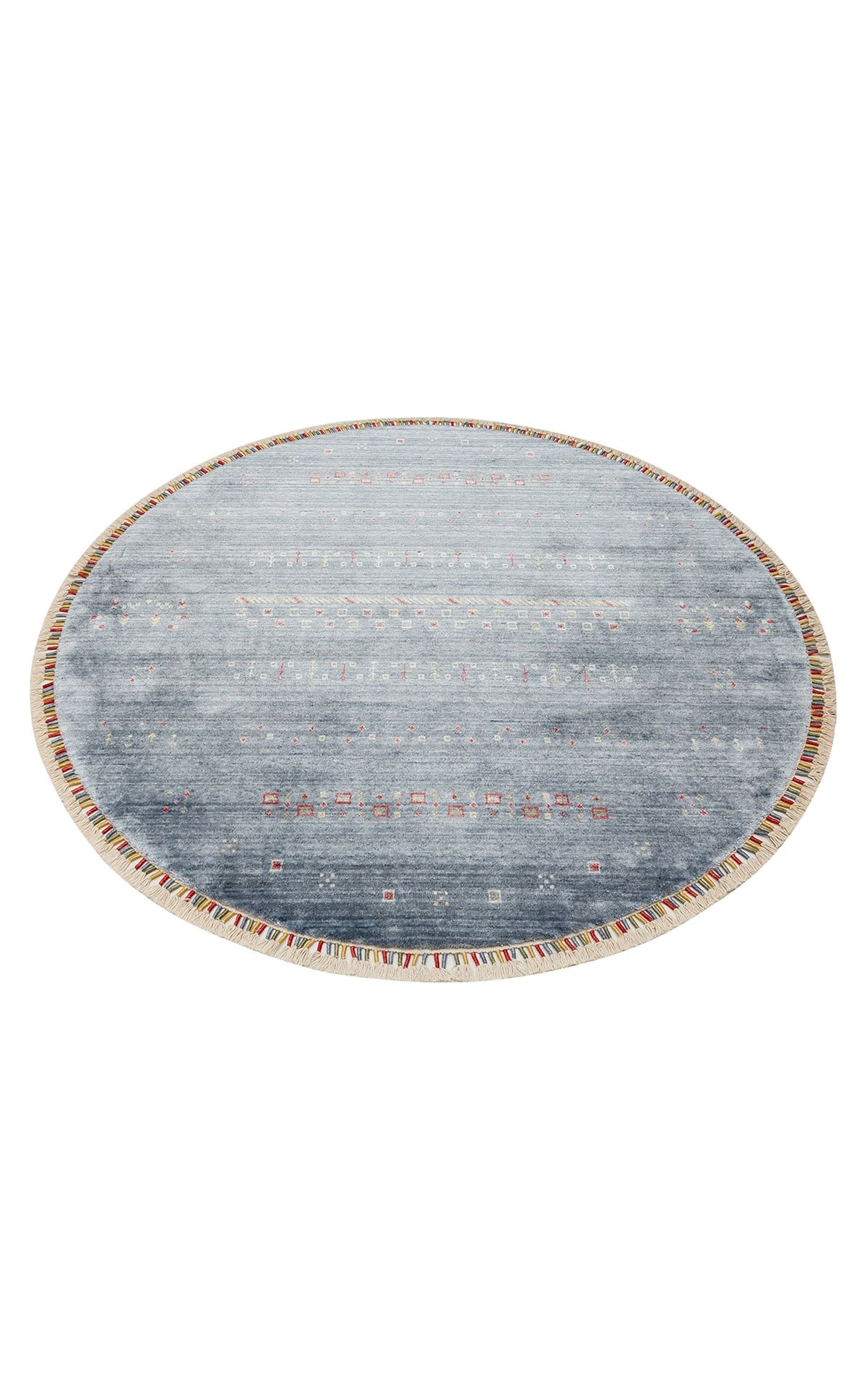 ZARA ZR 06 BLUE Q  Otantik Desenli Özel Hav Vermeyen ve Kolay Temizlenebilir Tensel Kullanılarak El Emeği ile Özel Tezgahlarda Üretilen Modern Uşak Halısı