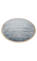 ZARA ZR 06 BLUE Q  Otantik Desenli Özel Hav Vermeyen ve Kolay Temizlenebilir Tensel Kullanılarak El Emeği ile Özel Tezgahlarda Üretilen Modern Uşak Halısı