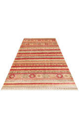 ZARA ZR 12 RED AUTUMN  Otantik Desenli Özel Hav Vermeyen ve Kolay Temizlenebilir Tensel Kullanılarak El Emeği ile Özel Tezgahlarda Üretilen Modern Uşak Halısı