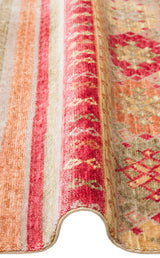 ZARA ZR 12 RED AUTUMN  Otantik Desenli Özel Hav Vermeyen ve Kolay Temizlenebilir Tensel Kullanılarak El Emeği ile Özel Tezgahlarda Üretilen Modern Uşak Halısı