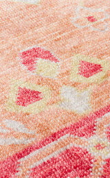 ZARA ZR 17 RED AUTUMN  Otantik Desenli Özel Hav Vermeyen ve Kolay Temizlenebilir Tensel Kullanılarak El Emeği ile Özel Tezgahlarda Üretilen Modern Uşak Halısı