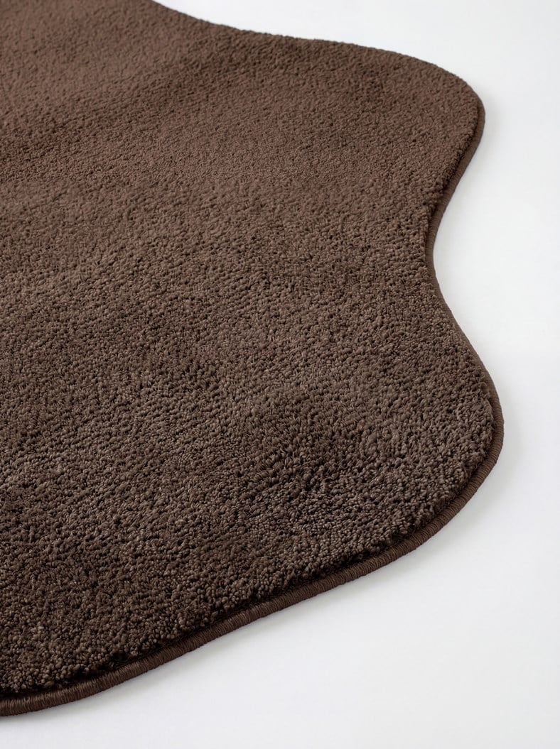 ZEN AMORF 01 BROWN  Hav Toz Vermez Yumuşak Tuşeli Zarif Makine Halısı
