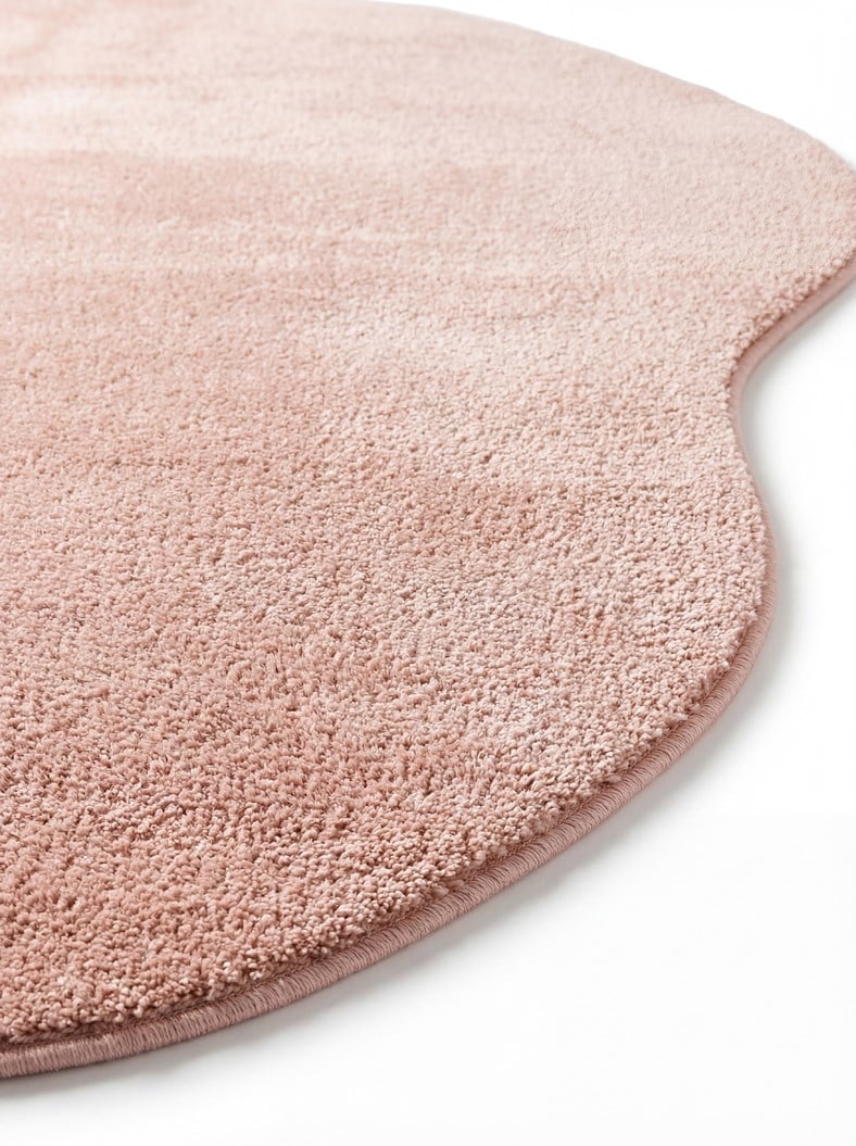 ZEN AMORF 01 PINK  Hav Toz Vermez Yumuşak Tuşeli Zarif Makine Halısı