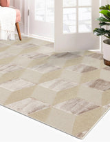 ZENITH DYED ZNT 05 BEIGE DYED  Yüksek Alçak Dokulu Naturel Yün ve Viskon Modern Dokuma Halı