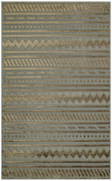 ZENITH DYED ZNT 06 GREEN DYED  Yüksek Alçak Dokulu Naturel Yün ve Viskon Modern Dokuma Halı