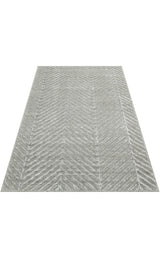 ZENITH ZNT 04 GREY  Yüksek Alçak Dokulu Naturel Yün ve Viskon Modern Dokuma Halı