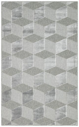 ZENITH ZNT 05 GREY  Yüksek Alçak Dokulu Naturel Yün ve Viskon Modern Dokuma Halı