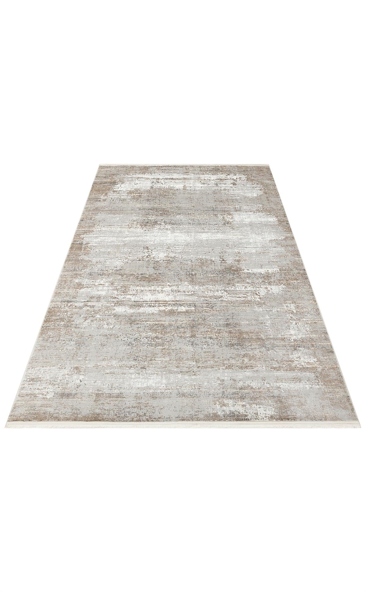 ZURICH ZRH 05 CREAM GREY  Akrilik ve Polyester İle Üretilen Şık Salon Halısı